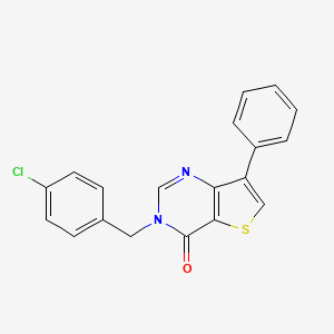 3-(4-chlorobenzyl)-7-phenylthieno[3,2-d]pyrimidin-4(3H)-one