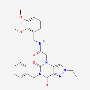 2-(6-benzyl-2-ethyl-5,7-dioxo-6,7-dihydro-2H-pyrazolo[4,3-d]pyrimidin-4(5H)-yl)-N-(2,3-dimethoxybenzyl)acetamide