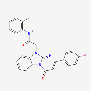 N-(2,6-dimethylphenyl)-2-[2-(4-fluorophenyl)-4-oxopyrimido[1,2-a]benzimidazol-10(4H)-yl]acetamide