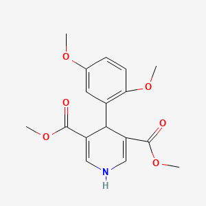 molecular formula C17H19NO6 B11207563 Dimethyl 4-(2,5-dimethoxyphenyl)-1,4-dihydropyridine-3,5-dicarboxylate 