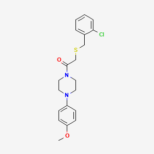 2-[(2-Chlorobenzyl)sulfanyl]-1-[4-(4-methoxyphenyl)piperazin-1-yl]ethanone