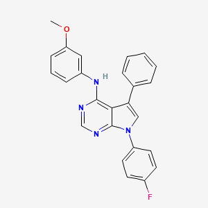 7-(4-fluorophenyl)-N-(3-methoxyphenyl)-5-phenyl-7H-pyrrolo[2,3-d]pyrimidin-4-amine