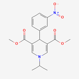 Dimethyl 4-(3-nitrophenyl)-1-(propan-2-yl)-1,4-dihydropyridine-3,5-dicarboxylate