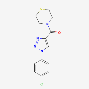 molecular formula C13H13ClN4OS B11207659 [1-(4-chlorophenyl)-1H-1,2,3-triazol-4-yl](thiomorpholin-4-yl)methanone 