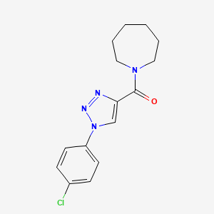 molecular formula C15H17ClN4O B11207695 1-[1-(4-chlorophenyl)-1H-1,2,3-triazole-4-carbonyl]azepane CAS No. 1197727-01-7