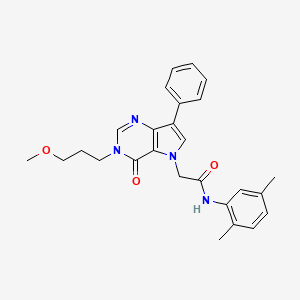 N-(2,5-dimethylphenyl)-2-[3-(3-methoxypropyl)-4-oxo-7-phenyl-3,4-dihydro-5H-pyrrolo[3,2-d]pyrimidin-5-yl]acetamide