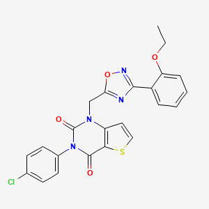 N-(sec-butyl)-3-[2-{2-[(2-fluorophenyl)amino]-2-oxoethyl}-1,5-dioxo-1,2-dihydro[1,2,4]triazolo[4,3-a]quinazolin-4(5H)-yl]propanamide