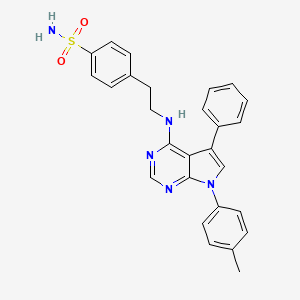 4-(2-{[7-(4-methylphenyl)-5-phenyl-7H-pyrrolo[2,3-d]pyrimidin-4-yl]amino}ethyl)benzenesulfonamide