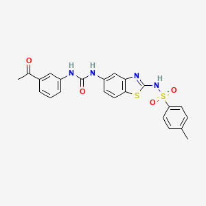 1-(3-Acetylphenyl)-3-[2-(4-methylbenzenesulfonamido)-1,3-benzothiazol-5-YL]urea