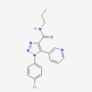 1-(4-chlorophenyl)-N-propyl-5-(pyridin-3-yl)-1H-1,2,3-triazole-4-carboxamide