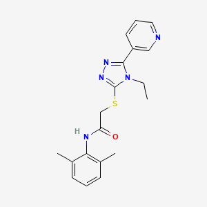 N-(2,6-dimethylphenyl)-2-{[4-ethyl-5-(pyridin-3-yl)-4H-1,2,4-triazol-3-yl]sulfanyl}acetamide