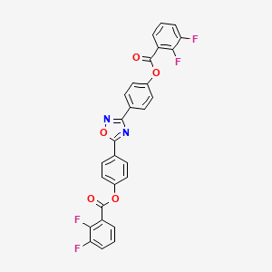 1,2,4-Oxadiazole-3,5-diyldibenzene-4,1-diyl bis(2,3-difluorobenzoate)