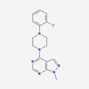 4-[4-(2-fluorophenyl)piperazin-1-yl]-1-methyl-1H-pyrazolo[3,4-d]pyrimidine