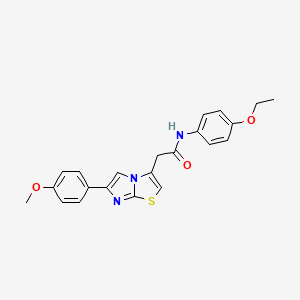 N-(4-ethoxyphenyl)-2-[6-(4-methoxyphenyl)imidazo[2,1-b][1,3]thiazol-3-yl]acetamide