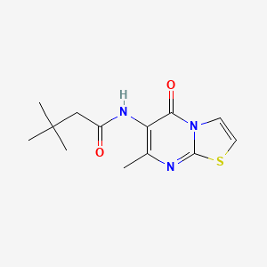 3,3-dimethyl-N-(7-methyl-5-oxo-5H-thiazolo[3,2-a]pyrimidin-6-yl)butanamide