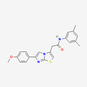 N-(3,5-dimethylphenyl)-2-(6-(4-methoxyphenyl)imidazo[2,1-b]thiazol-3-yl)acetamide