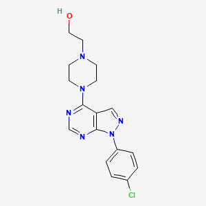 2-{4-[1-(4-chlorophenyl)-1H-pyrazolo[3,4-d]pyrimidin-4-yl]piperazin-1-yl}ethanol