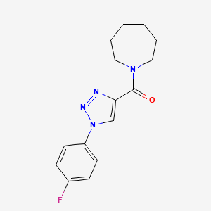 1-[1-(4-Fluorophenyl)-1H-1,2,3-triazole-4-carbonyl]azepane