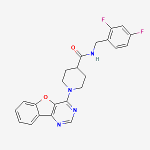 1-([1]benzofuro[3,2-d]pyrimidin-4-yl)-N-(2,4-difluorobenzyl)piperidine-4-carboxamide