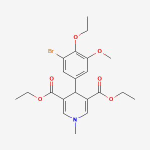 Diethyl 4-(3-bromo-4-ethoxy-5-methoxyphenyl)-1-methyl-1,4-dihydropyridine-3,5-dicarboxylate