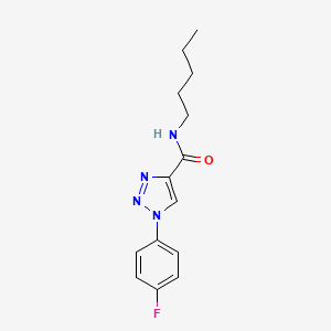 1-(4-fluorophenyl)-N-pentyl-1H-1,2,3-triazole-4-carboxamide