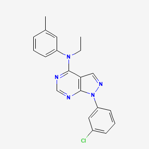 1-(3-chlorophenyl)-N-ethyl-N-(3-methylphenyl)-1H-pyrazolo[3,4-d]pyrimidin-4-amine