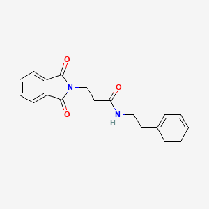 molecular formula C19H18N2O3 B11208163 3-(1,3-dioxo-2,3-dihydro-1H-isoindol-2-yl)-N-(2-phenylethyl)propanamide 