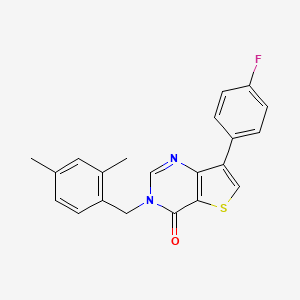 3-(2,4-dimethylbenzyl)-7-(4-fluorophenyl)thieno[3,2-d]pyrimidin-4(3H)-one