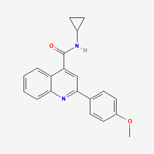 N-cyclopropyl-2-(4-methoxyphenyl)quinoline-4-carboxamide