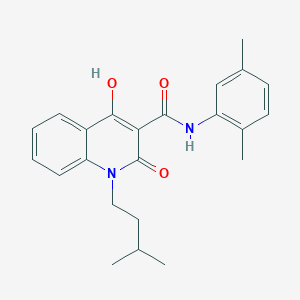 N-(2,5-dimethylphenyl)-4-hydroxy-1-(3-methylbutyl)-2-oxo-1,2-dihydroquinoline-3-carboxamide