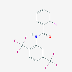 molecular formula C15H8F6INO B11208242 N-[2,5-bis(trifluoromethyl)phenyl]-2-iodobenzamide 