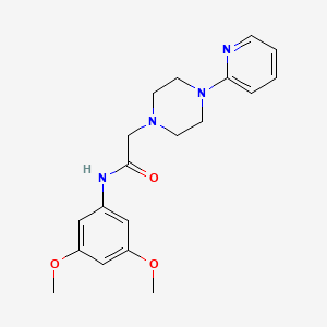 molecular formula C19H24N4O3 B11208261 N-(3,5-Dimethoxyphenyl)-4-(2-pyridinyl)-1-piperazineacetamide CAS No. 697282-56-7