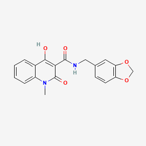 N-(1,3-benzodioxol-5-ylmethyl)-4-hydroxy-1-methyl-2-oxo-1,2-dihydroquinoline-3-carboxamide