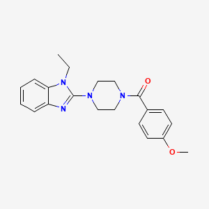 1-Ethyl-2-[4-(4-methoxybenzoyl)piperazin-1-YL]-1H-1,3-benzodiazole