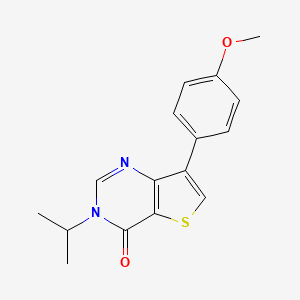 3-isopropyl-7-(4-methoxyphenyl)thieno[3,2-d]pyrimidin-4(3H)-one