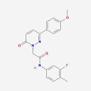 N-(3-fluoro-4-methylphenyl)-2-(3-(4-methoxyphenyl)-6-oxopyridazin-1(6H)-yl)acetamide