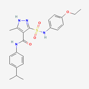 5-(N-(4-ethoxyphenyl)sulfamoyl)-N-(4-isopropylphenyl)-3-methyl-1H-pyrazole-4-carboxamide