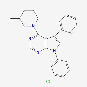 7-(3-chlorophenyl)-4-(3-methylpiperidin-1-yl)-5-phenyl-7H-pyrrolo[2,3-d]pyrimidine