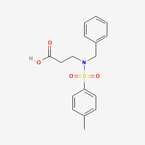 molecular formula C17H19NO4S B11208550 3-(N-benzyl4-methylbenzenesulfonamido)propanoic acid 