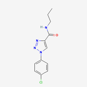 molecular formula C12H13ClN4O B11208551 1-(4-chlorophenyl)-N-propyl-1H-1,2,3-triazole-4-carboxamide 