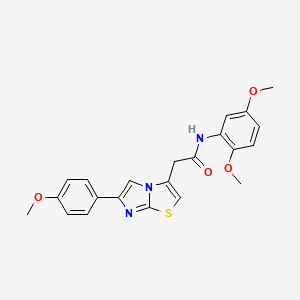 N-(2,5-dimethoxyphenyl)-2-[6-(4-methoxyphenyl)imidazo[2,1-b][1,3]thiazol-3-yl]acetamide