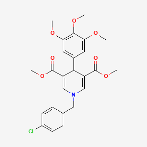 Dimethyl 1-(4-chlorobenzyl)-4-(3,4,5-trimethoxyphenyl)-1,4-dihydropyridine-3,5-dicarboxylate