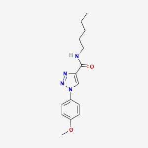 1-(4-methoxyphenyl)-N-pentyl-1H-1,2,3-triazole-4-carboxamide