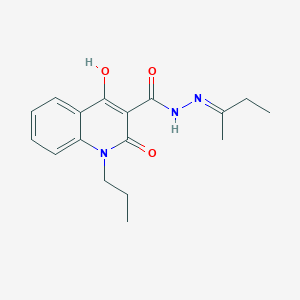 4-HO-N'-(1-Methylpropylidene)-2-oxo-1-PR-1,2-dihydro-3-quinolinecarbohydrazide