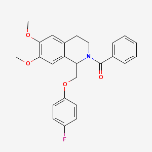 2-Benzoyl-1-[(4-fluorophenoxy)methyl]-6,7-dimethoxy-1,2,3,4-tetrahydroisoquinoline