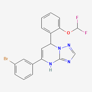 5-(3-Bromophenyl)-7-[2-(difluoromethoxy)phenyl]-4,7-dihydro[1,2,4]triazolo[1,5-a]pyrimidine