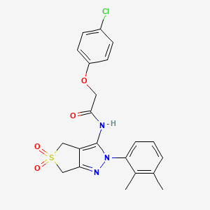 2-(4-chlorophenoxy)-N-(2-(2,3-dimethylphenyl)-5,5-dioxido-4,6-dihydro-2H-thieno[3,4-c]pyrazol-3-yl)acetamide