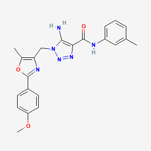 5-amino-1-{[2-(4-methoxyphenyl)-5-methyl-1,3-oxazol-4-yl]methyl}-N-(3-methylphenyl)-1H-1,2,3-triazole-4-carboxamide