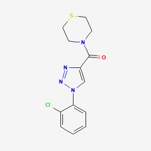 molecular formula C13H13ClN4OS B11208883 [1-(2-chlorophenyl)-1H-1,2,3-triazol-4-yl](thiomorpholin-4-yl)methanone 