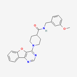 1-([1]benzofuro[3,2-d]pyrimidin-4-yl)-N-(3-methoxybenzyl)piperidine-4-carboxamide